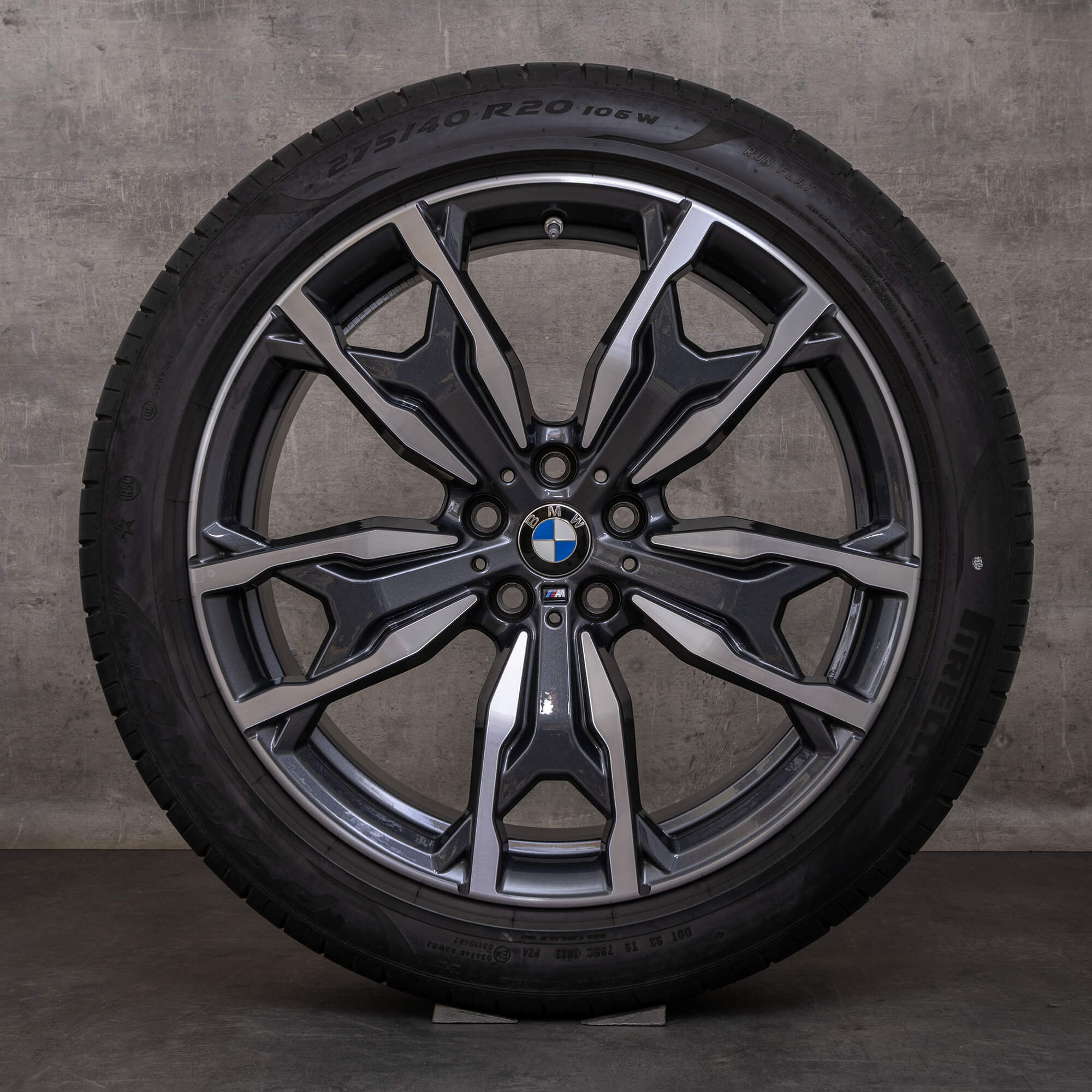 Alkuperäiset BMW X3 X4 vanteet 20 tuuman G01 G02 kesäpyörät styling 787 M 8073791 8073792 orbit harmaa Kiillotettu UUTUUS