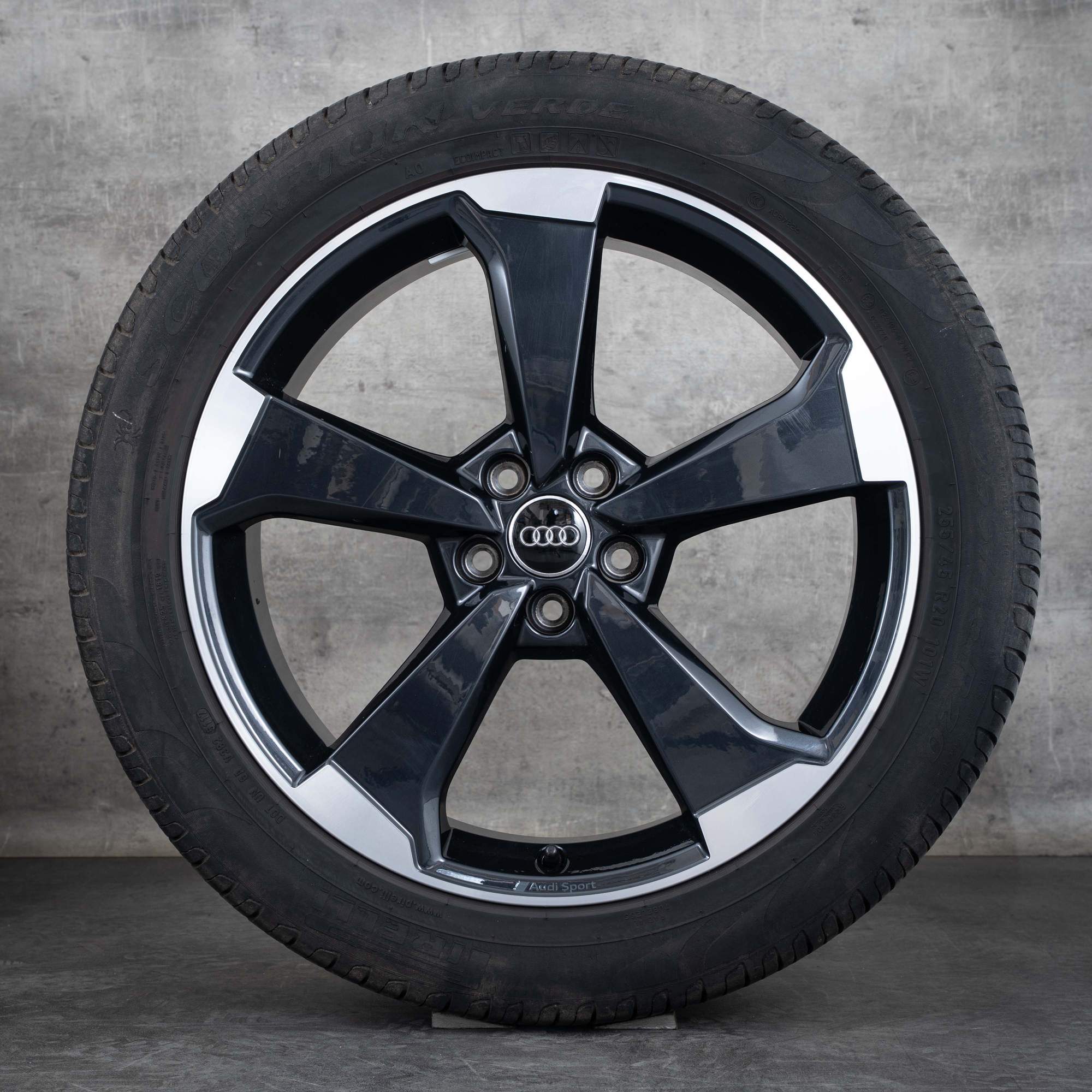 Oem Audi Q5 SQ5 Jantes 20 pouces FY pneus été jantes Rotor 80A601025Q granit poli