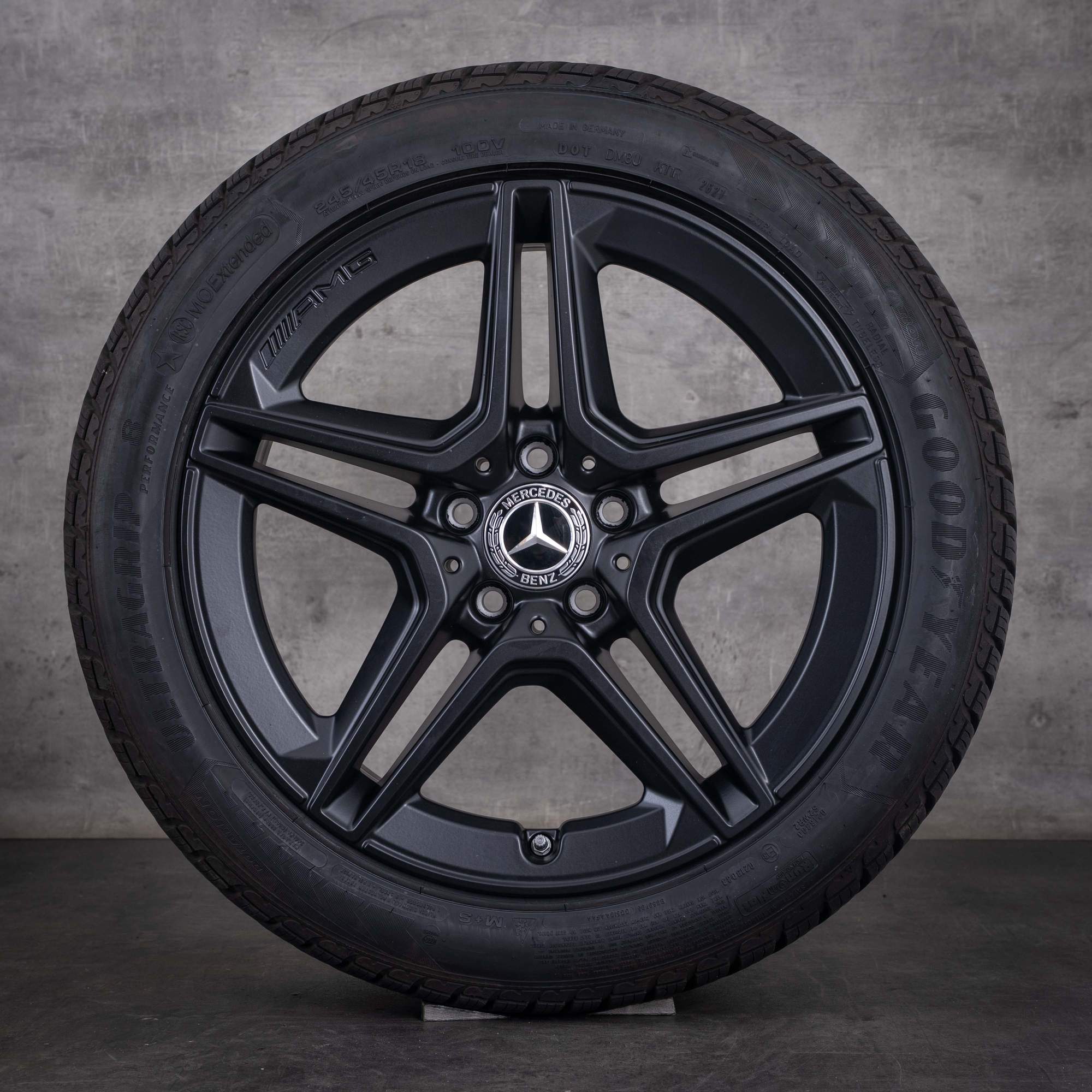 Original Mercedes Benz E-Klasse AMG Winterräder 18 Zoll W213 S213 C238 A238 Felgen A2134016300 schwarz matt