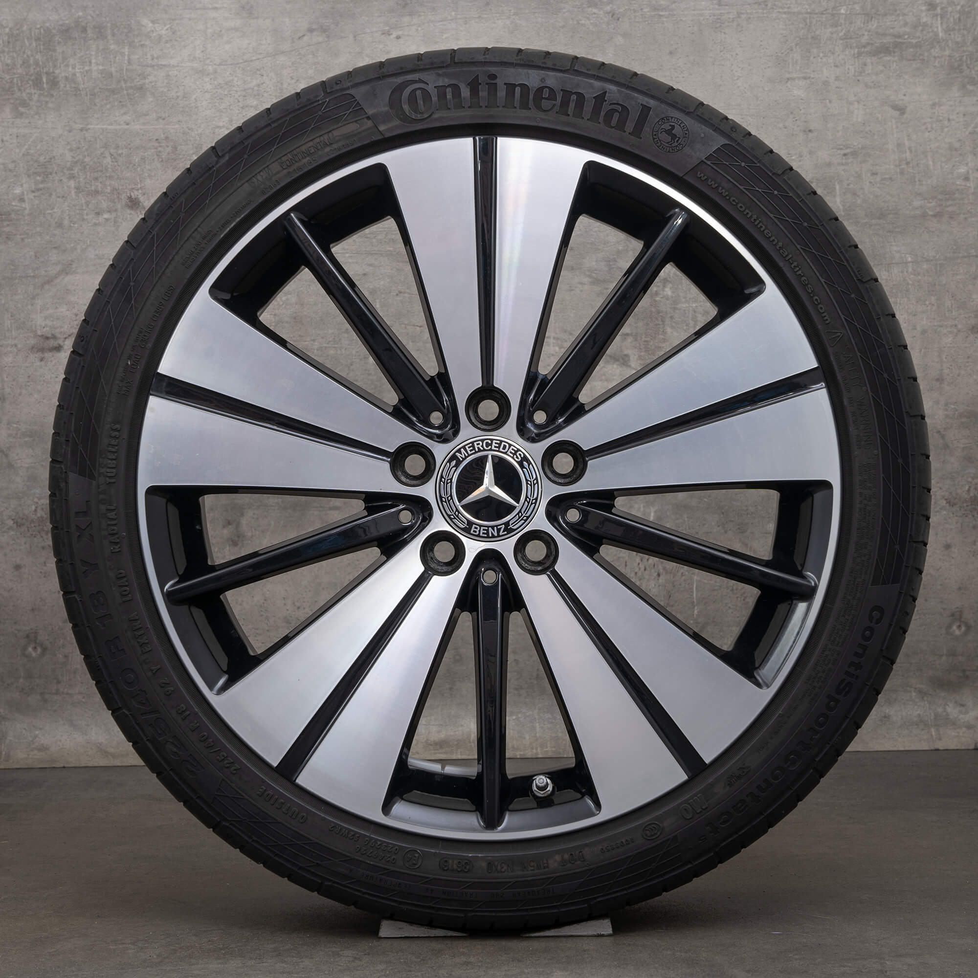 Mercedes AB classe W176 W246 CLA W117 rodas de verão jantes 18 polegadas pneus