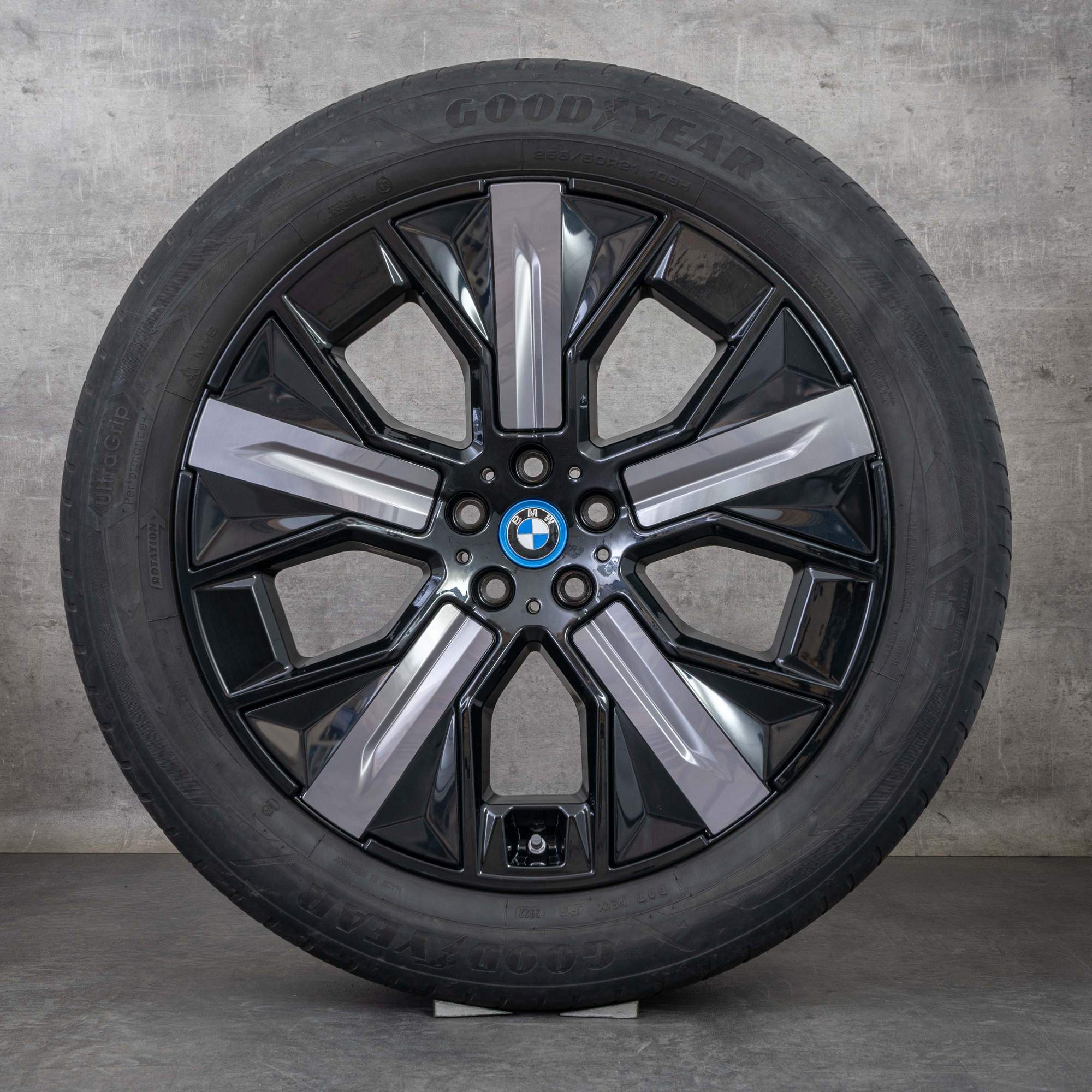 Alkuperäiset BMW iX i20 -vanteet 21 tuuman kesäpyörät 5A02655 styling 1011 aerodynaamiset mustat