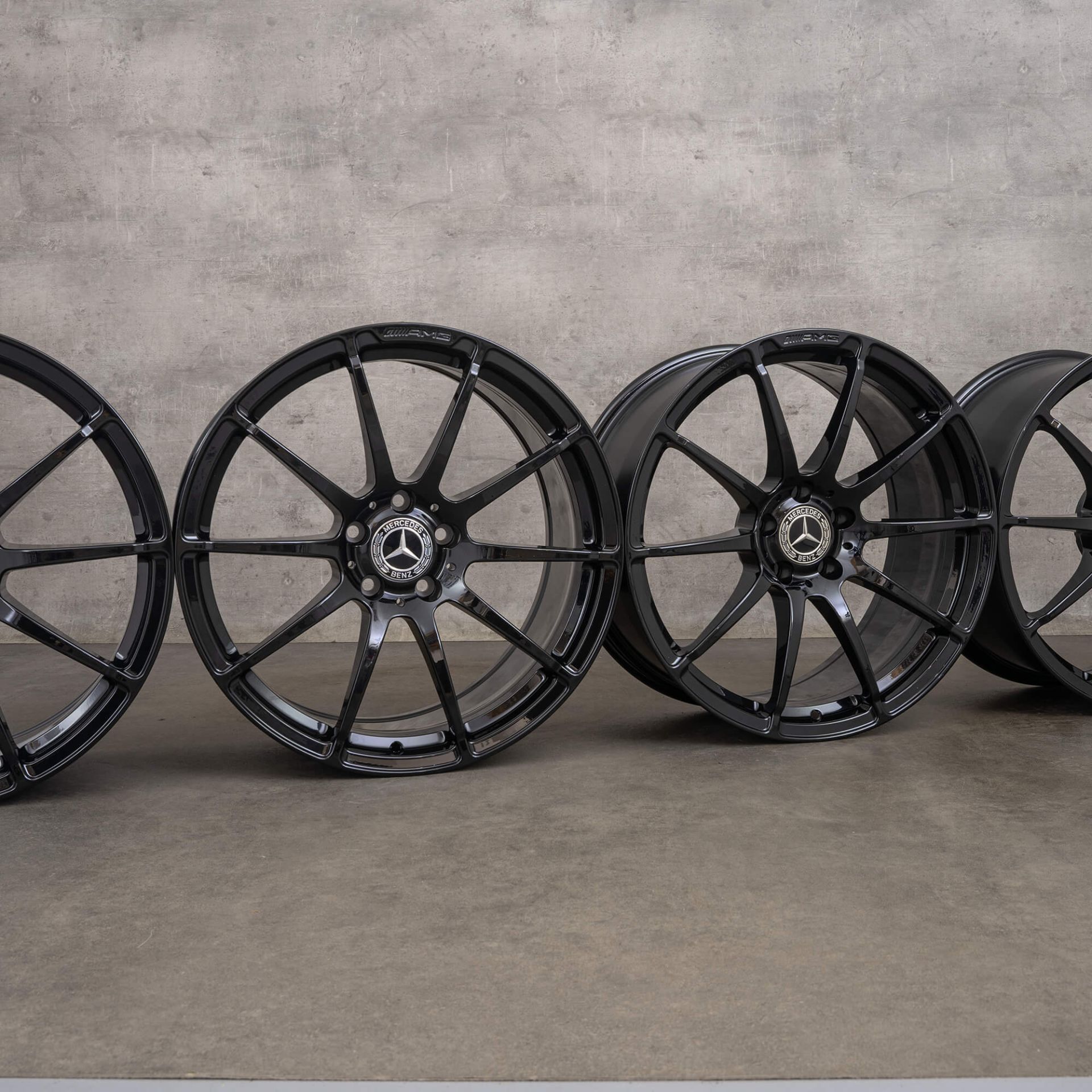 AMG Mercedes Benz C-Class W204 S204 C63 Black Series 19 inch rims black