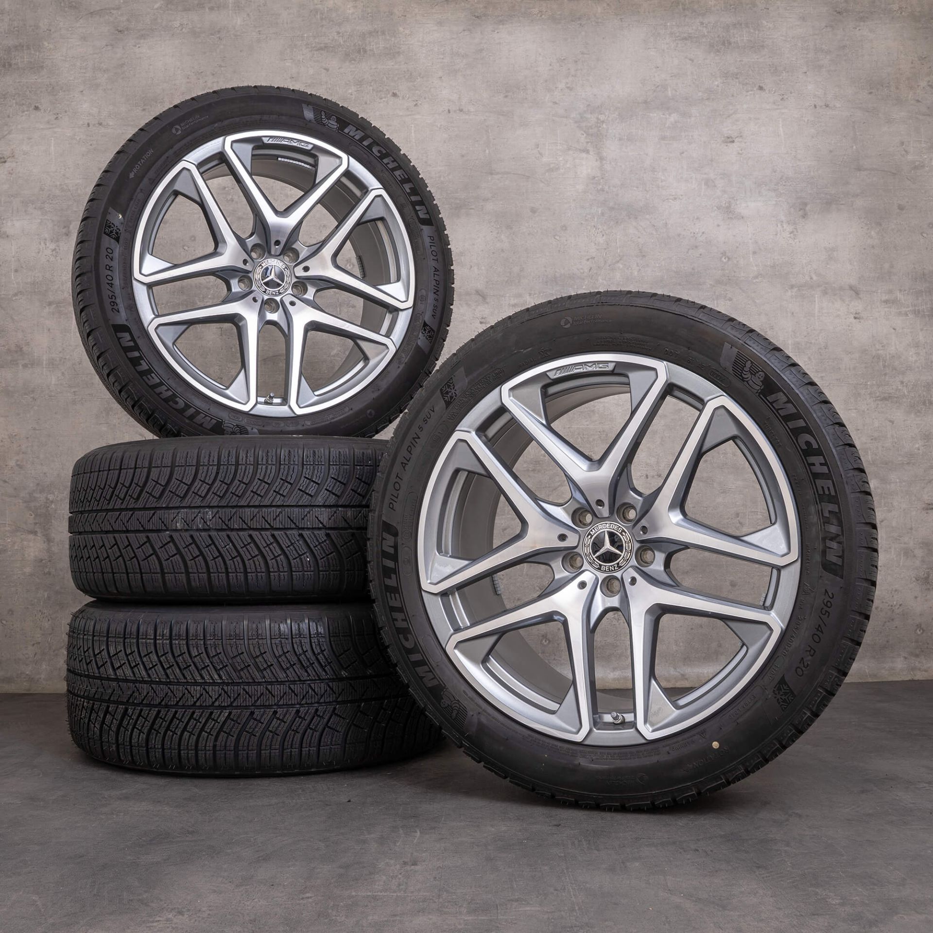 Original Mercedes GLC 63 S AMG Winterfelgen 20 Zoll Himalaya Grey