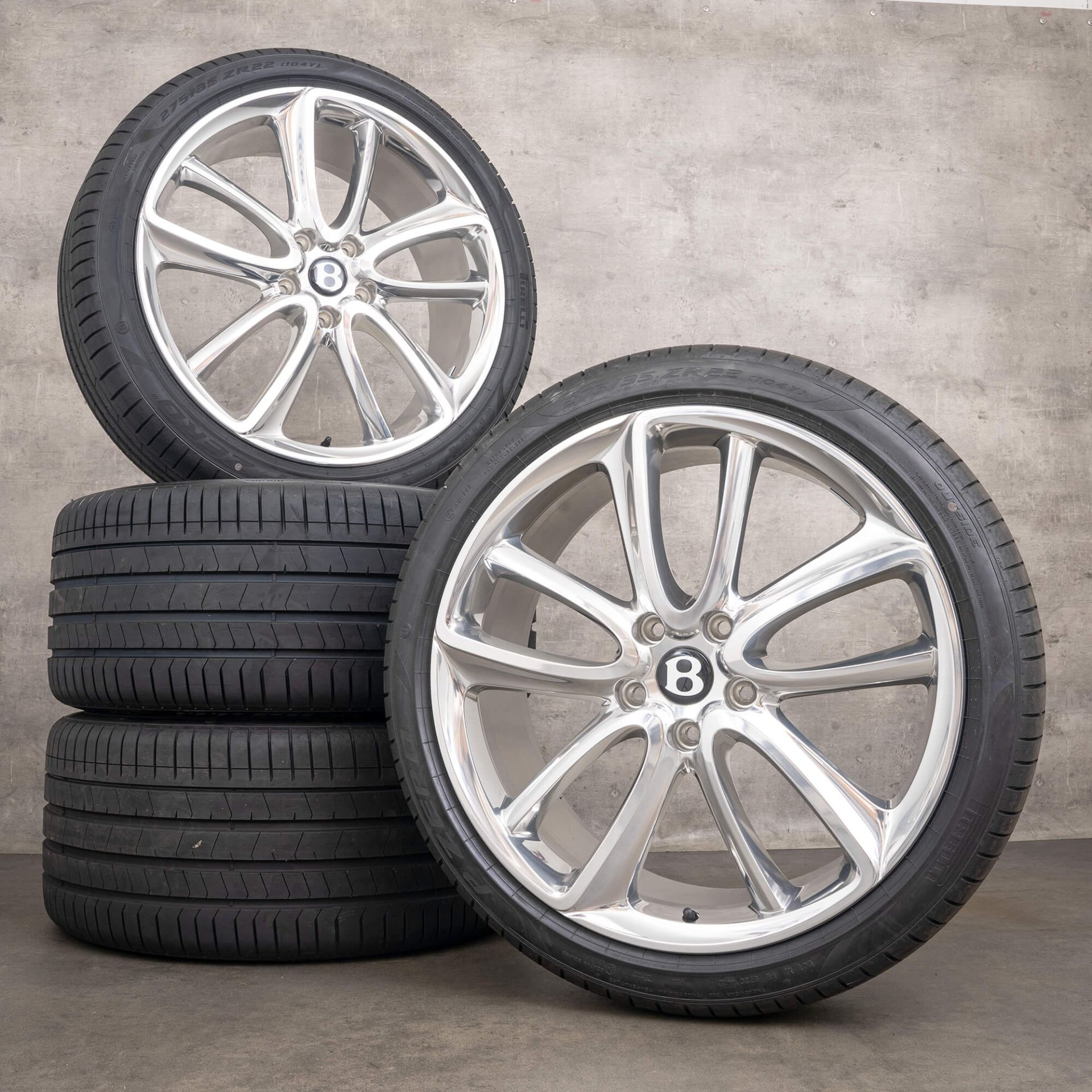 Bentley Continental GT GTC Flying Spur 3S summer tires 22 inch rims